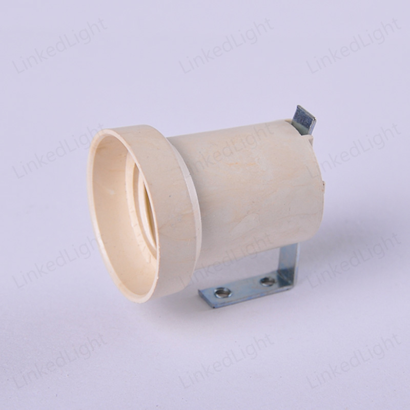 VDE ENEC E27 White Bulb Holder Plastic Lampholder