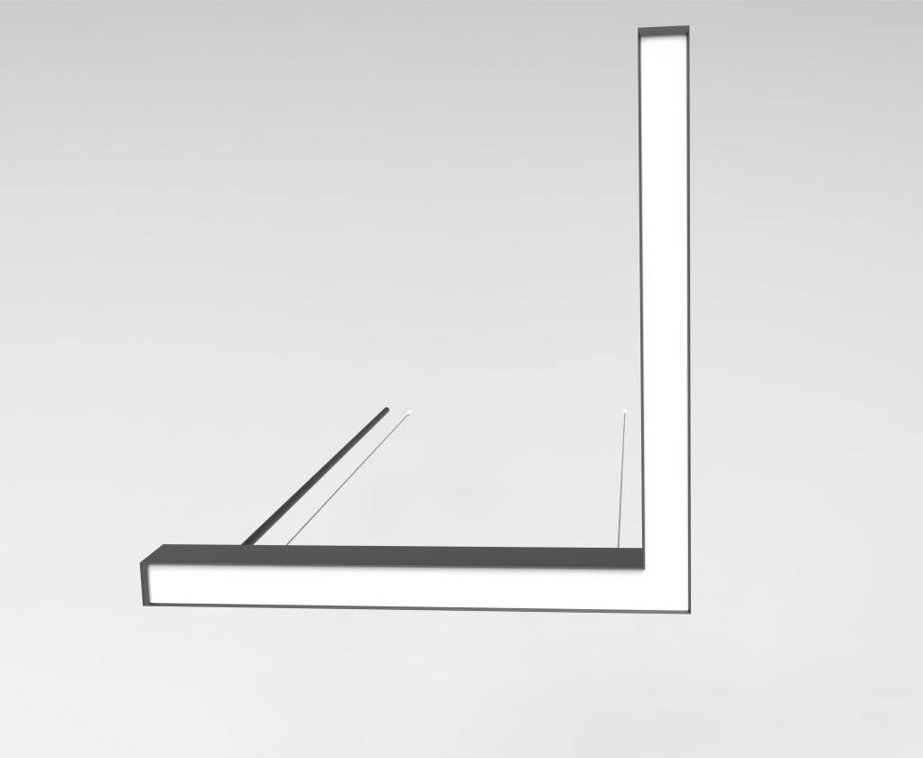 PERSE-L Led linear padent light flexible new vision in 5070 60x600mm
