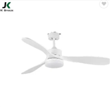 JK ZS-52-18018LK-WH 52inch 3 ABS Blades Ceiling Fan With Light And Remote Dc Ceiling Fan Big Ceiling