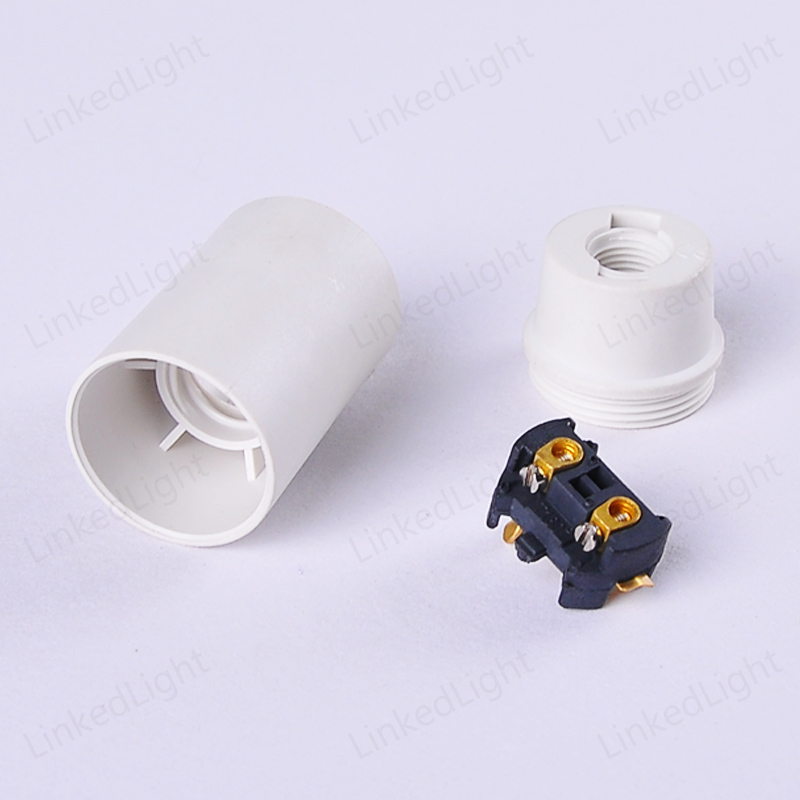 ENEC VDE E14 Smooth Plastic Spiral Lampholder