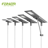 Faner lighting solar street light Ip65 all in one can install 5 to 8 meter pole of solar road light