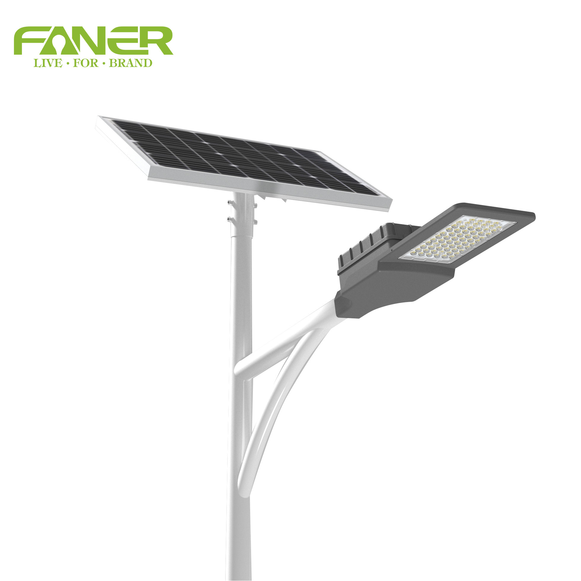 FANER Road All In One Solar LED Street Light Outdoor IP65 LED All in One Solar Street Light