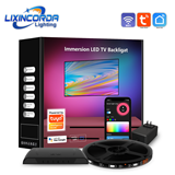 12V APP Video Game Alexa Google Home Ambient TV Backlight Flexible Smart 5050 Led RGB Strip Lights