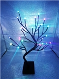 Smart LED Tree Lamp: For Home Decoration with Two Kinds of Flower Lampshade Cordless RGBIC