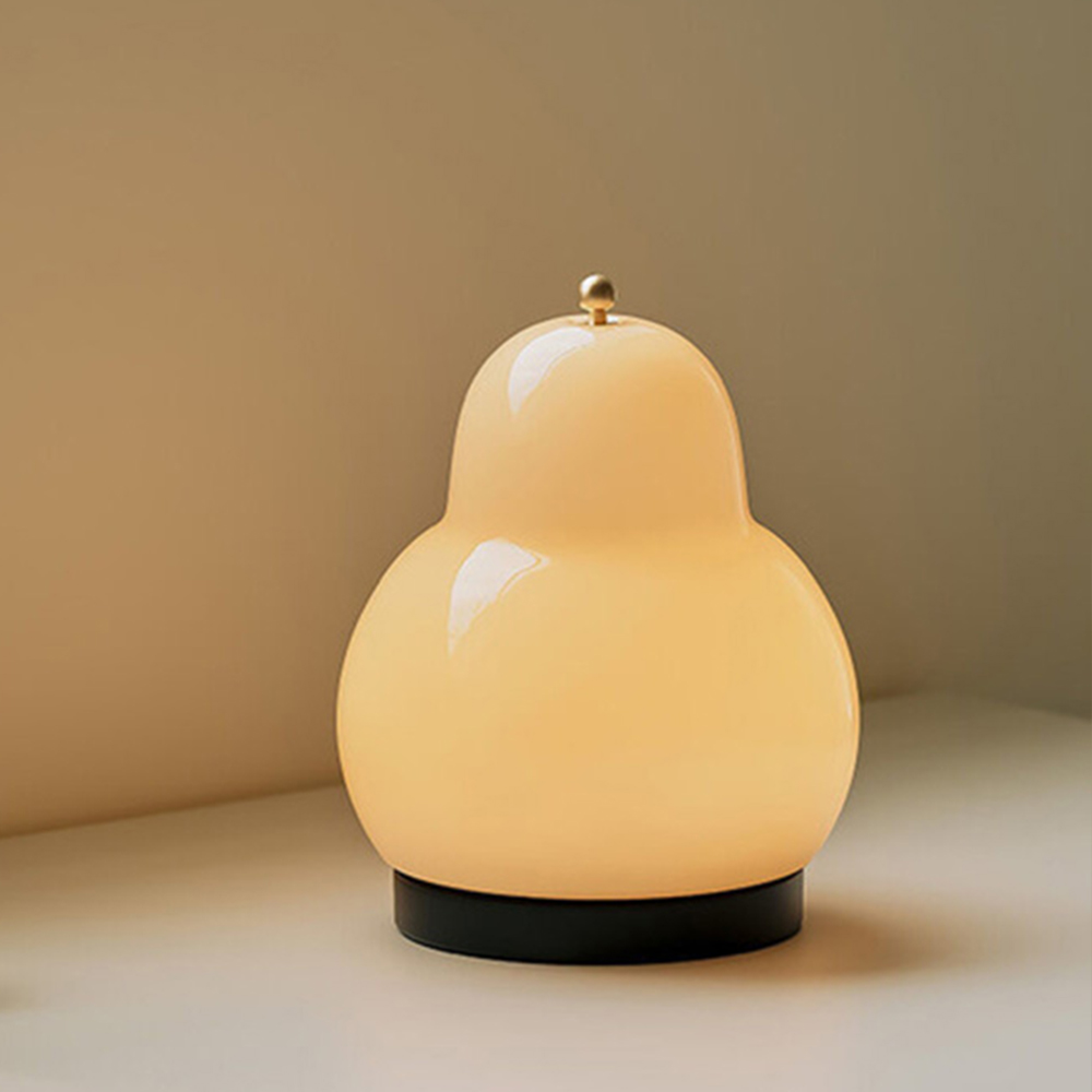 Hotel decorative glass pear desk lamp