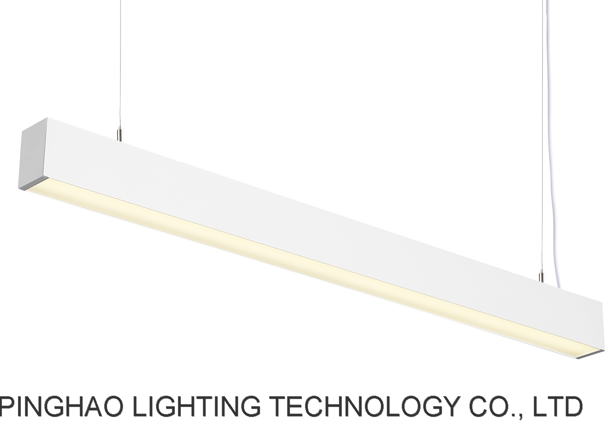 UGR19 Conneted Without Limited Opal Prismatic Linear Office Pendant Lamp