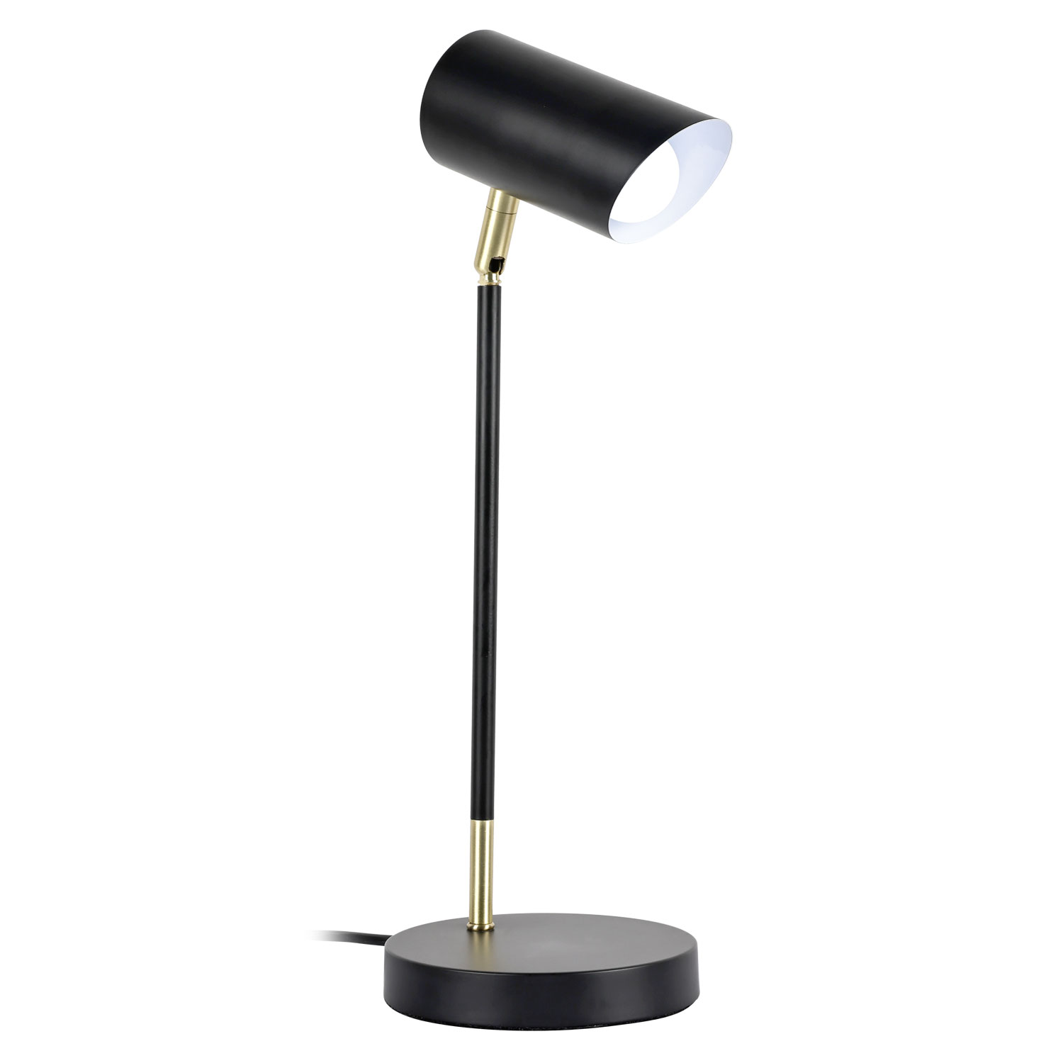 Metal table lamp for reading room