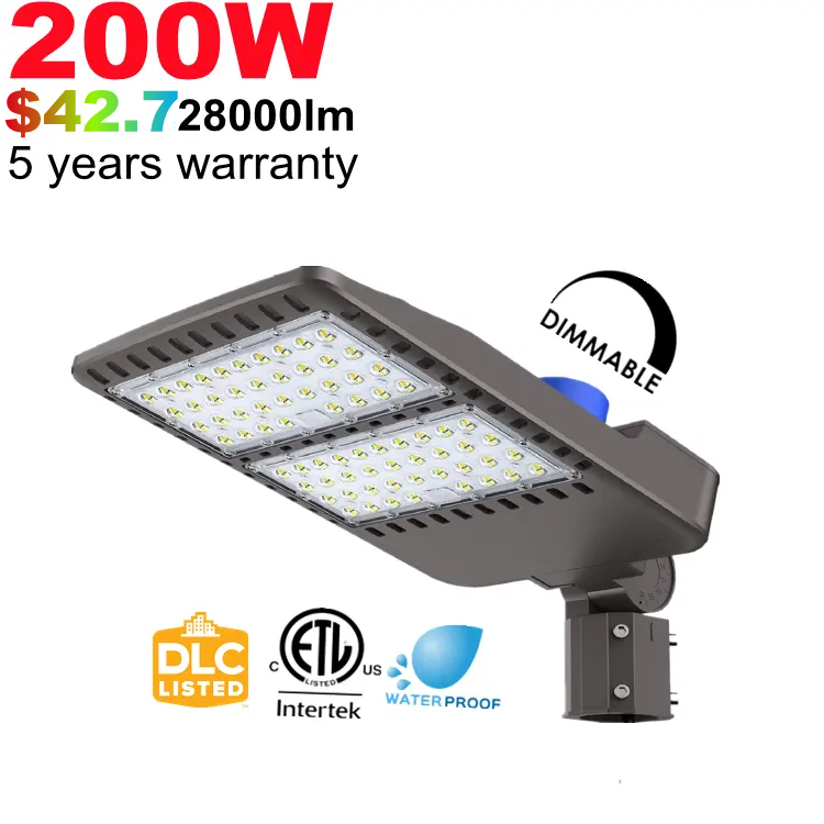 150 watt led area light etl dlc certified outdoor led parking lot light with slip fit 150w 5700k