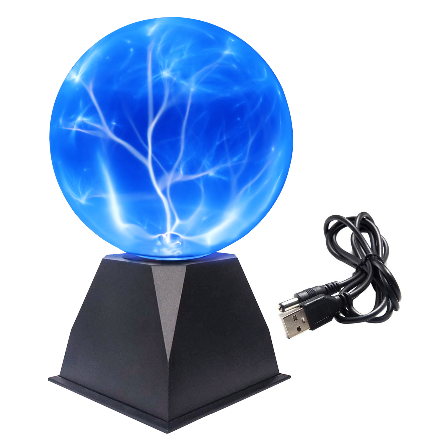 6 inch plasma ball with blue light