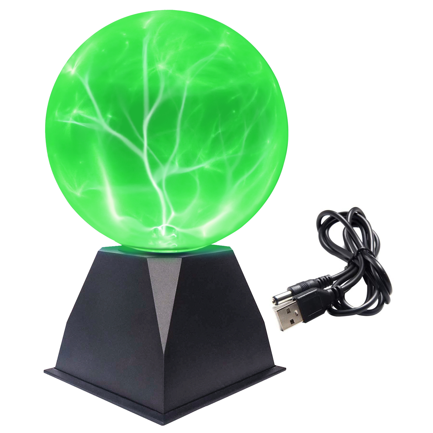 6 inch plasma ball with green light