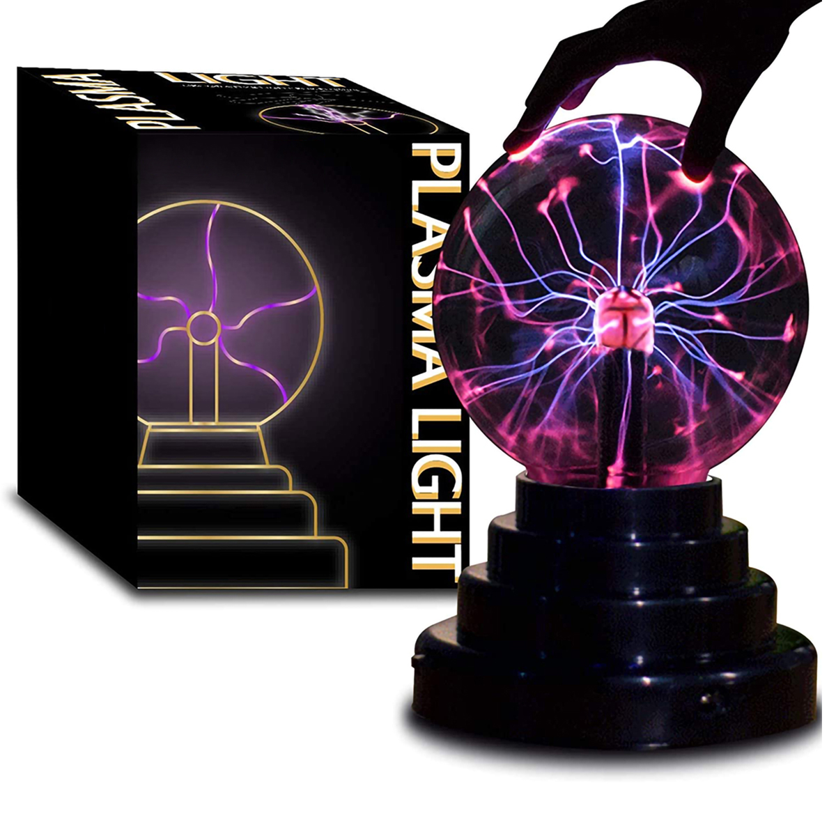 3 inch plasma ball with red light