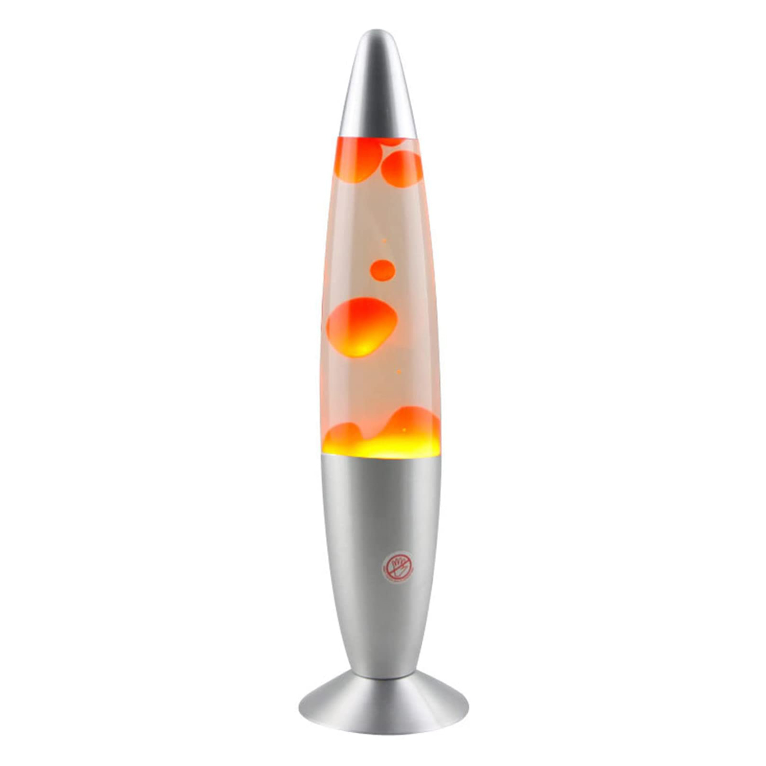 13 inch yellow lava lamp with clear water