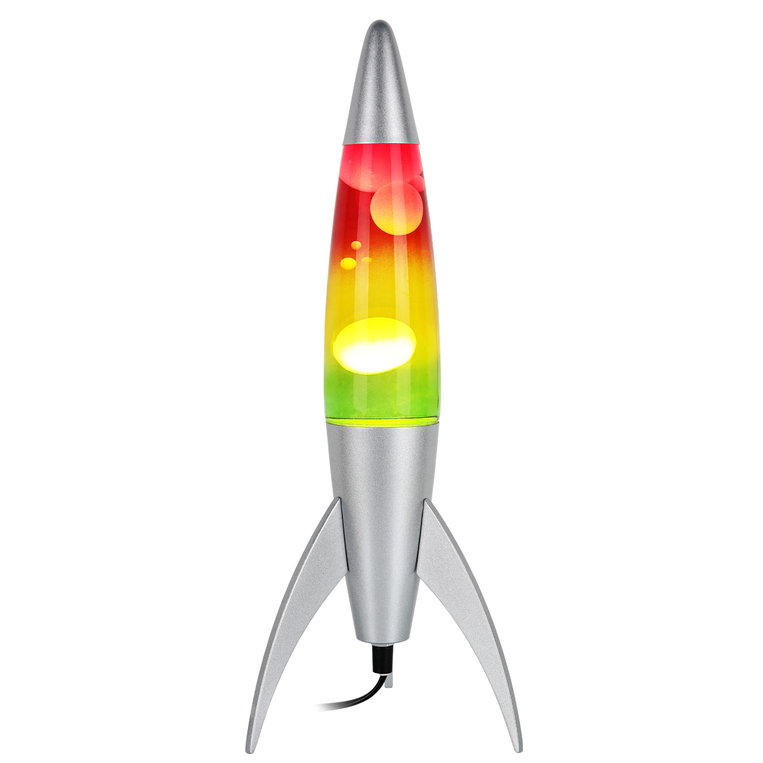 16 inch rocket red lava lamp with clear water