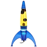 16 inch rocket blue lava lamp with clear water