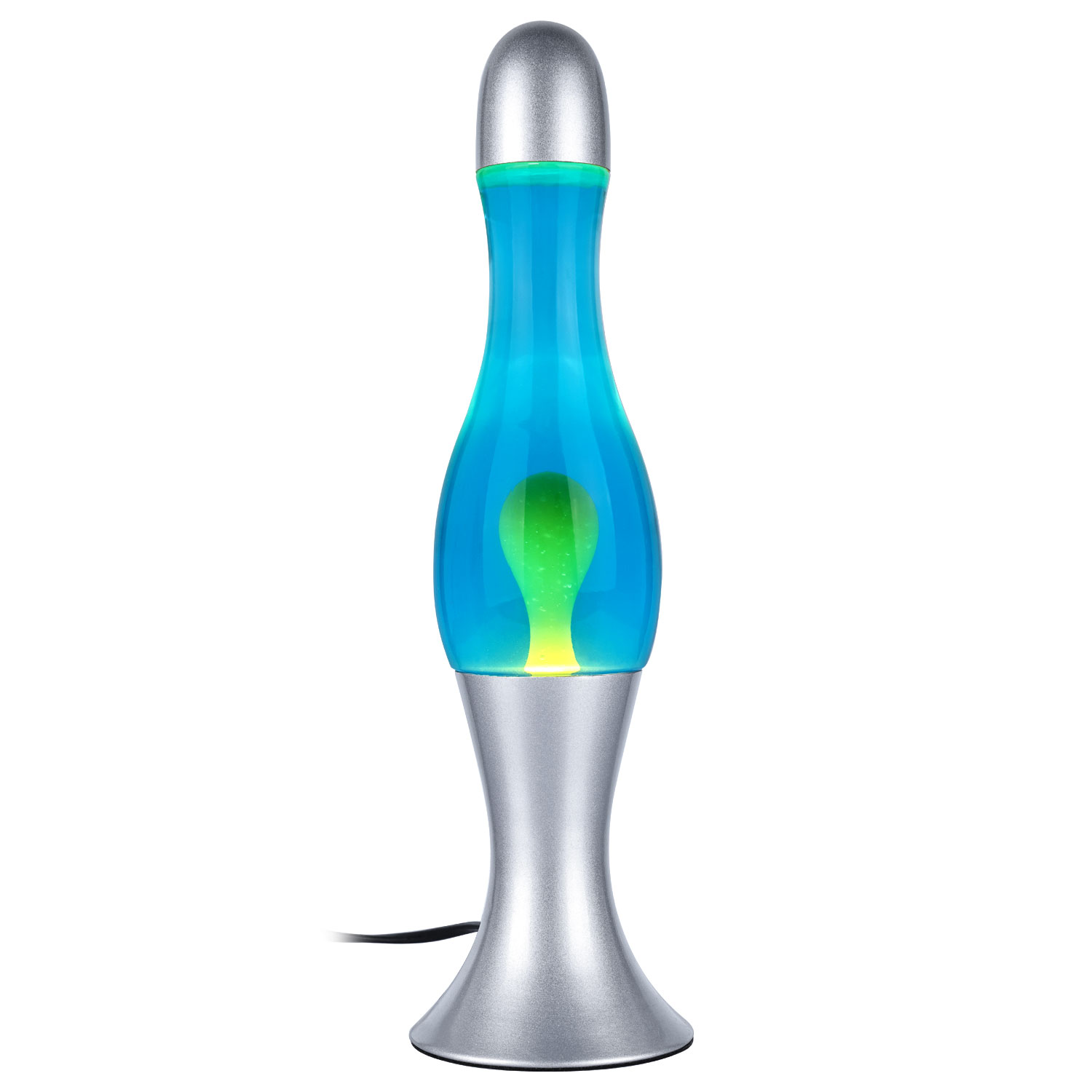 15 inch blue base lava lamp with clear water