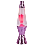 15 inch pink prismatic base lava lamp with clear water
