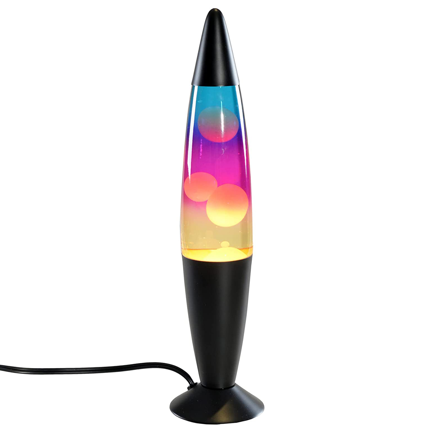 16 inch rocket yellow lava lamp with clear water