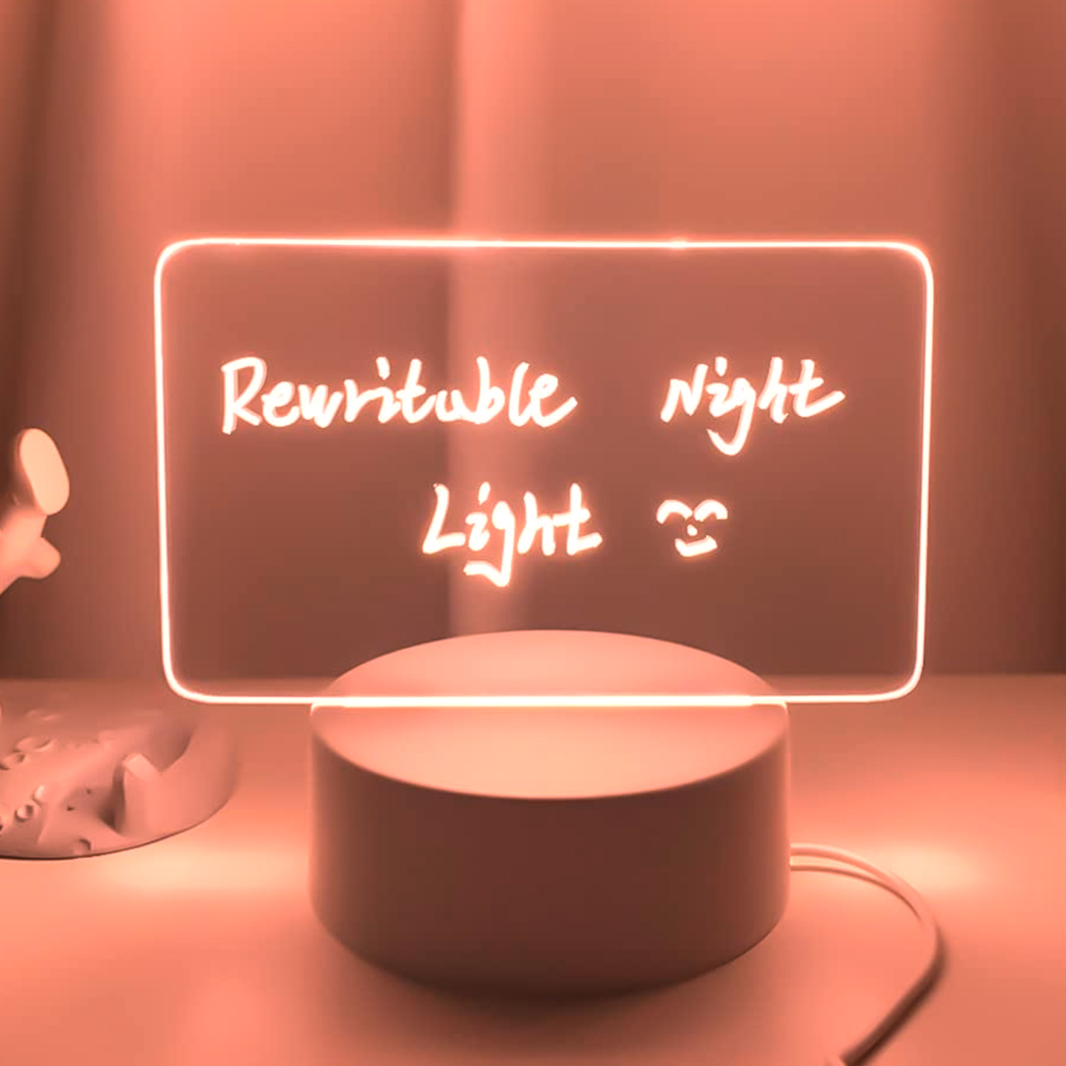 acrylic table lamp with led night light