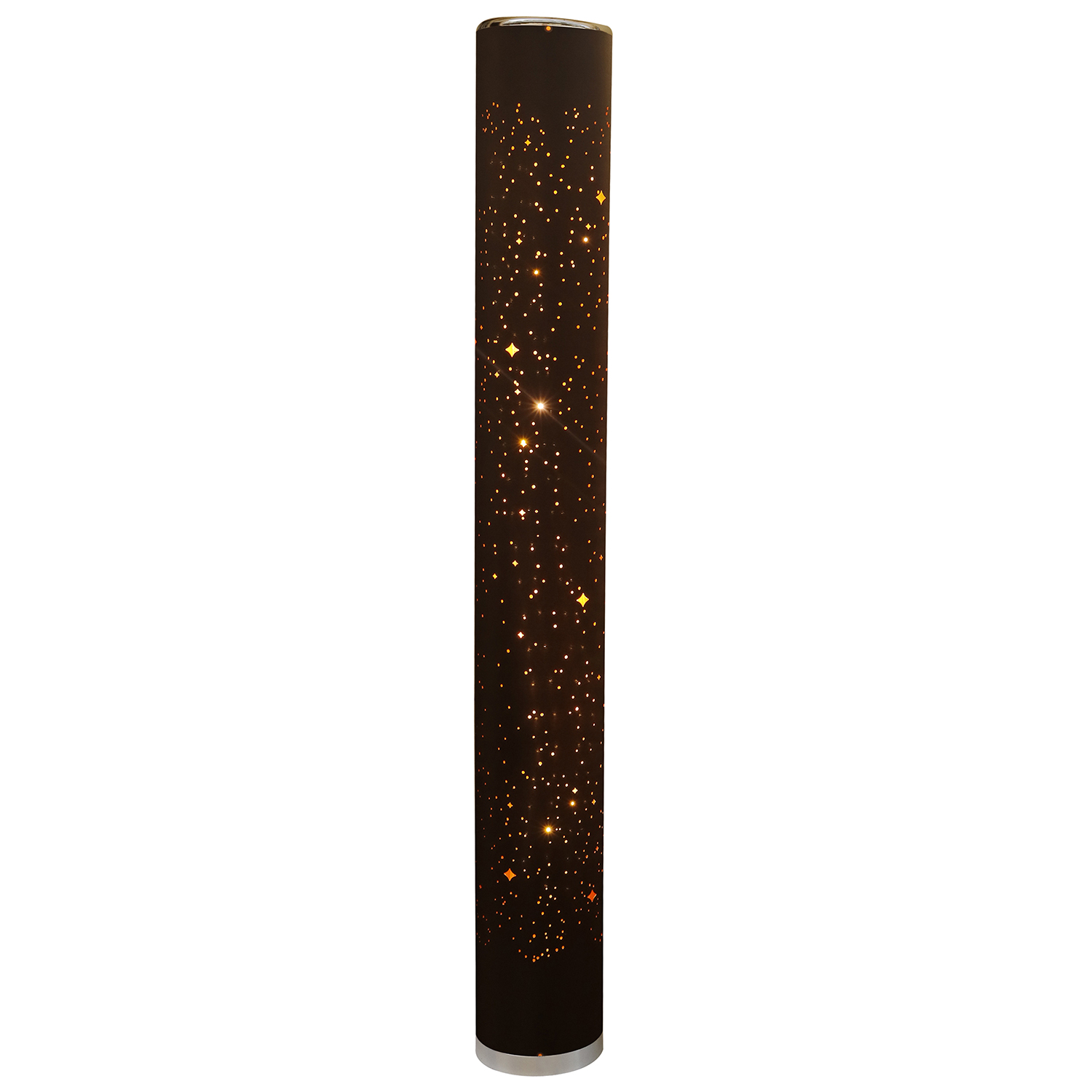 gold light led floor lamp with plastic shade