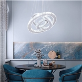 led pendant lamp with crystal decor
