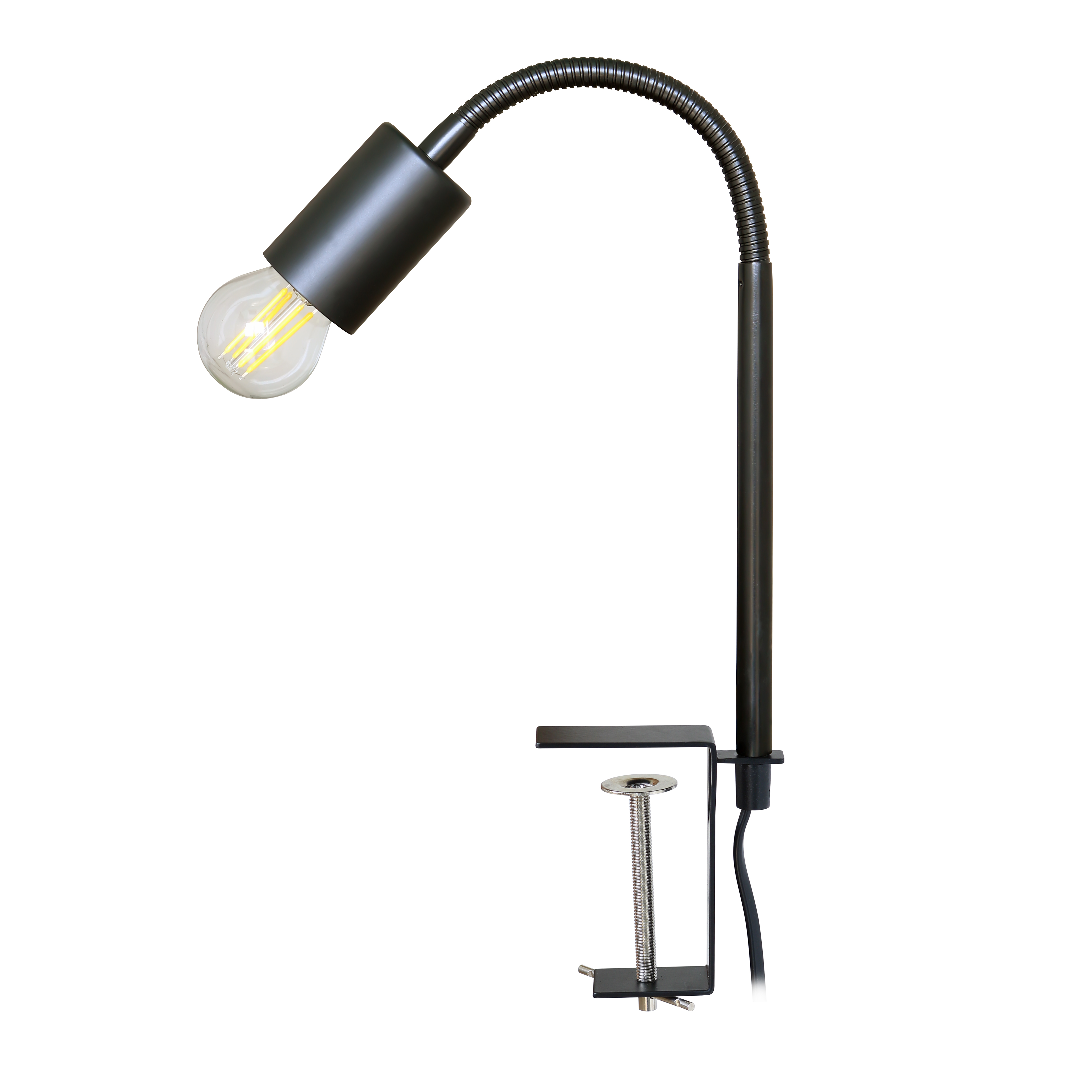 clamp lamp with bulb