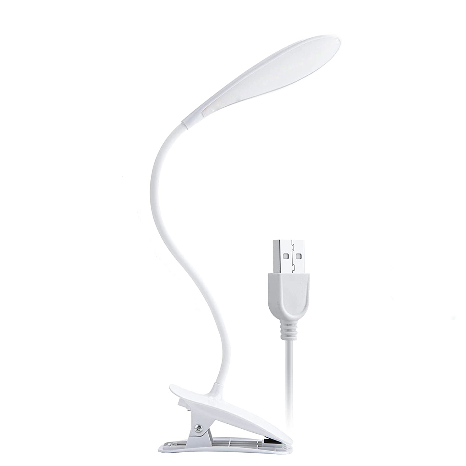 led clip lamp on the desk