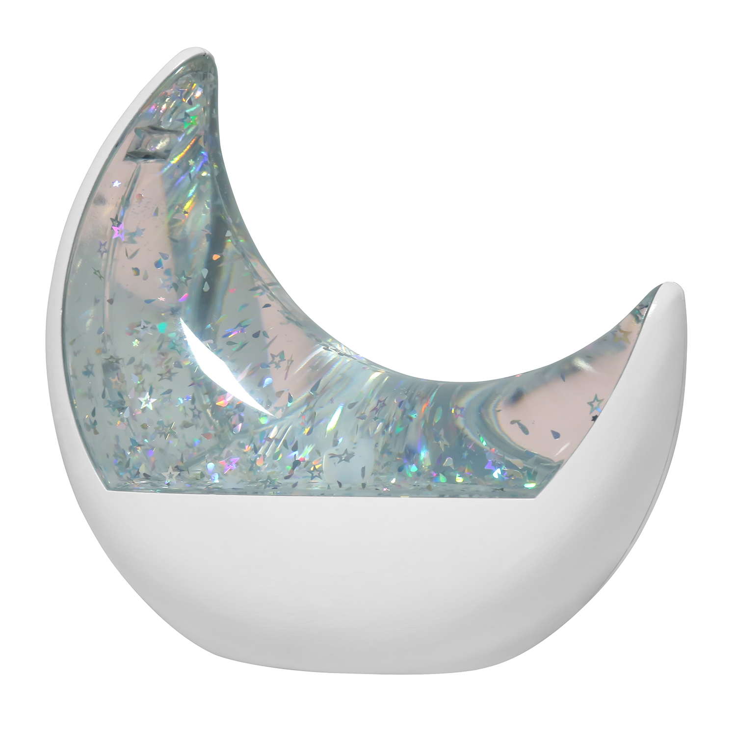 led night light with crescent moon