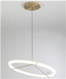 Modern ring lamp Led Chandelier Ceiling Lighting Hall Lights Designs Project Showroom