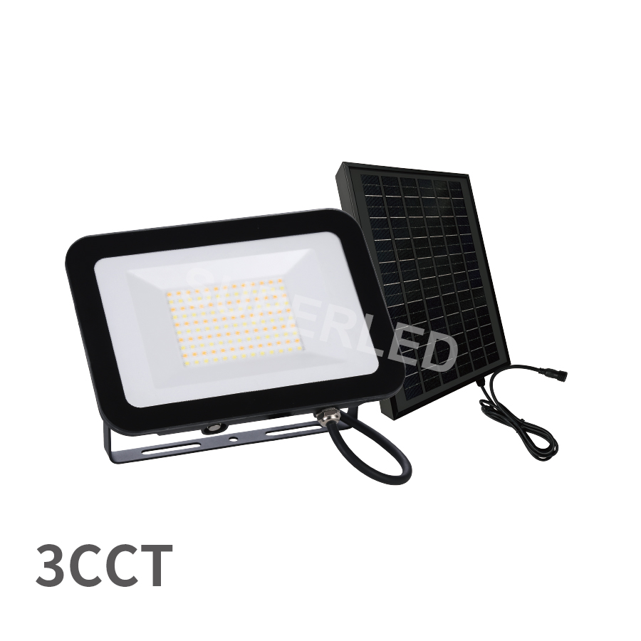 Patent Design Solid Series 3CCT Solar LED Flood Light