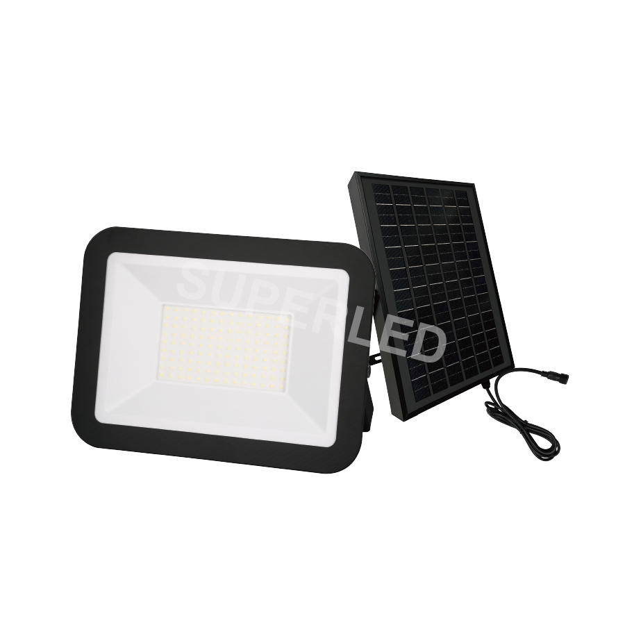 Patent Design Solid Series Solar LED Flood Light With RF Controller