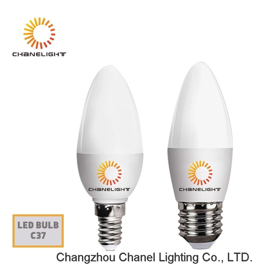 LED BULB C37 candle light E14 E27 5W chandelier high lumen