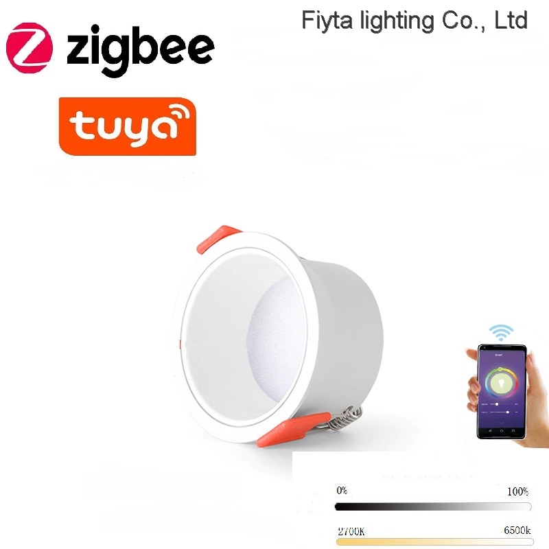 FiytaLED B1 Series Zigbee Tuya Smart LED Down Light 5W 10W 15W High Quality Shenzhen Factory