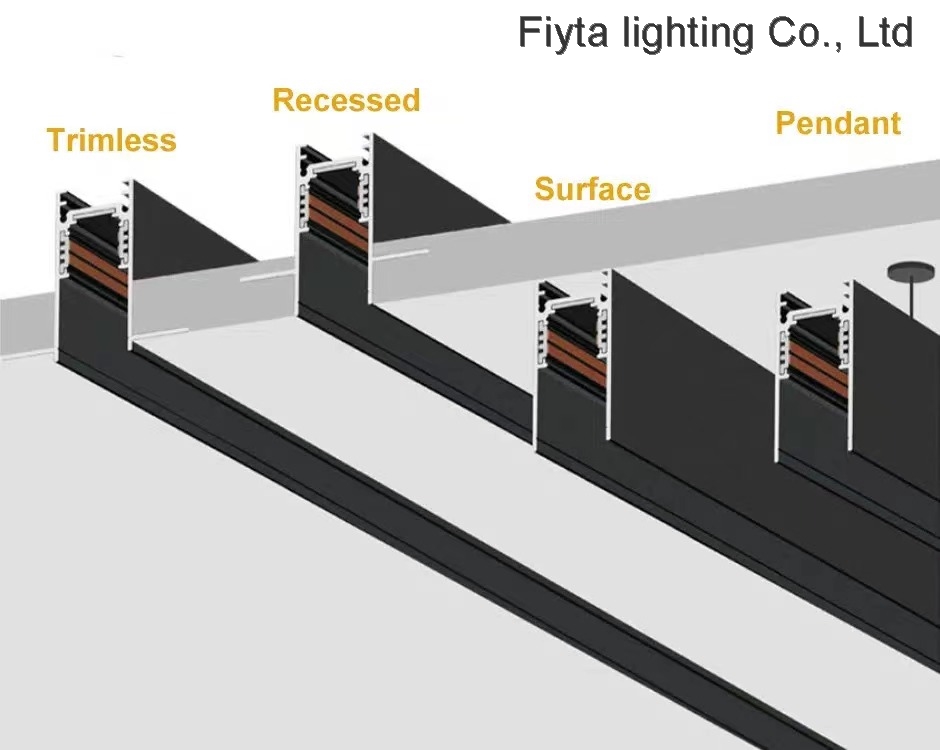 FiytaLED LED Track Light Magnetic Track Rail LED Track Spot Light
