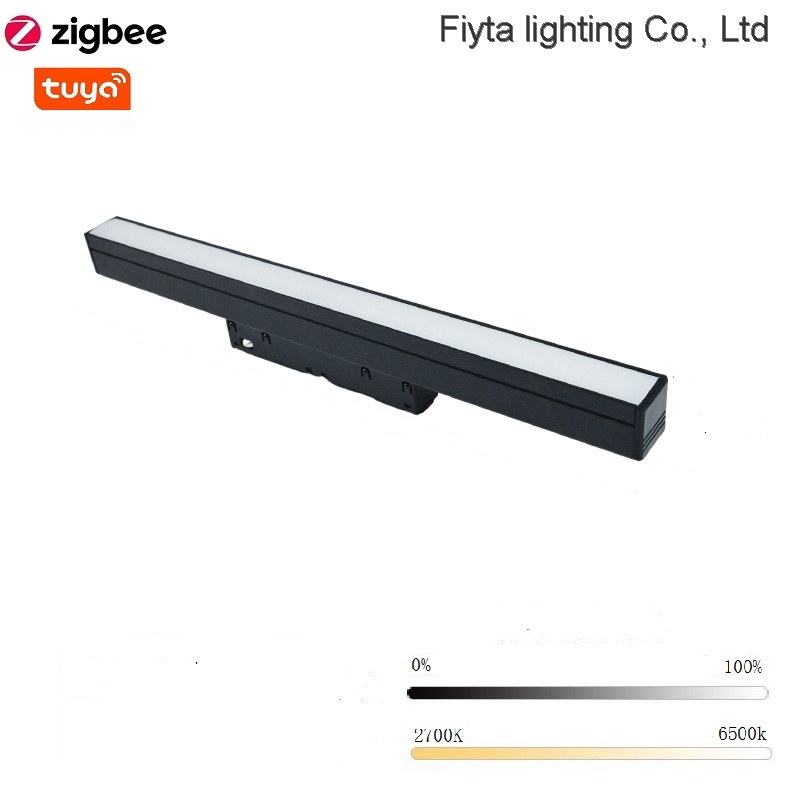 FiytaLED Zigbee Tuya Flood Type Magnetic Track Light 12W 24W 30W 40W Shenzhen Factory