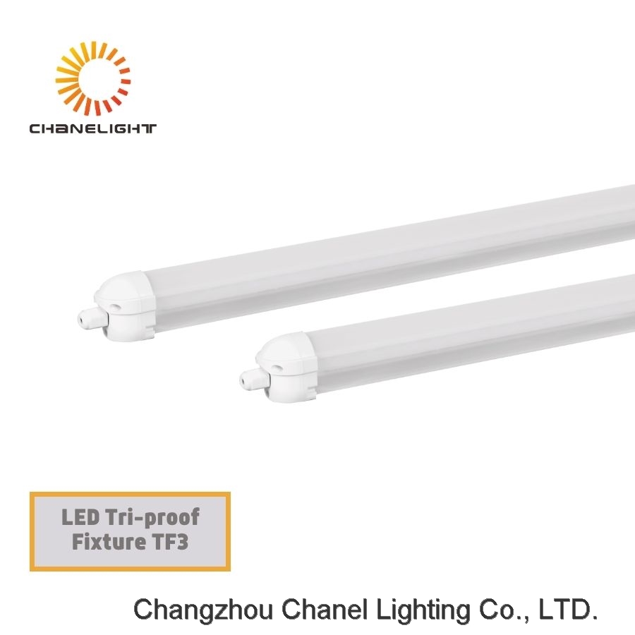 CT-TF3 40W 6000lm Waterproof Shop Light IP65 Industrial Tri Proof Led Vapor Tight Light Fixture