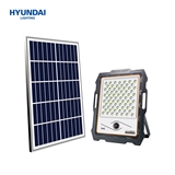 solar flood light with monitoring
