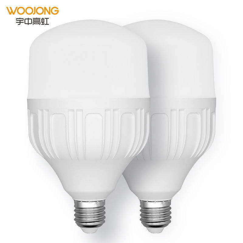 WOOJONG No Radiation Aluminum plastic 20W 30W 40W 50W T Shape Bulb Lamp