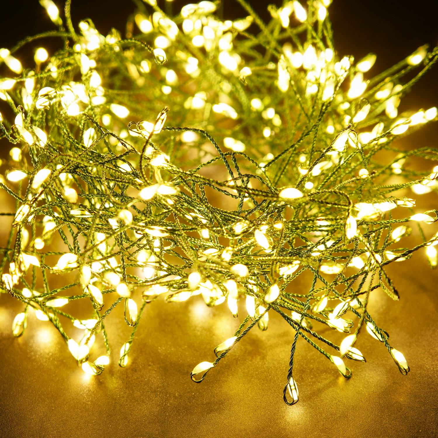 Outdoor Patio Garden Waterproof Led Cluster String Lights For Christmas Holiday Decorative Lighting