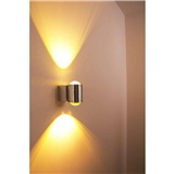 WOOJONG New Design Round Metal Cylindrical Wall Light 6W 480 lumens Led Wall Light