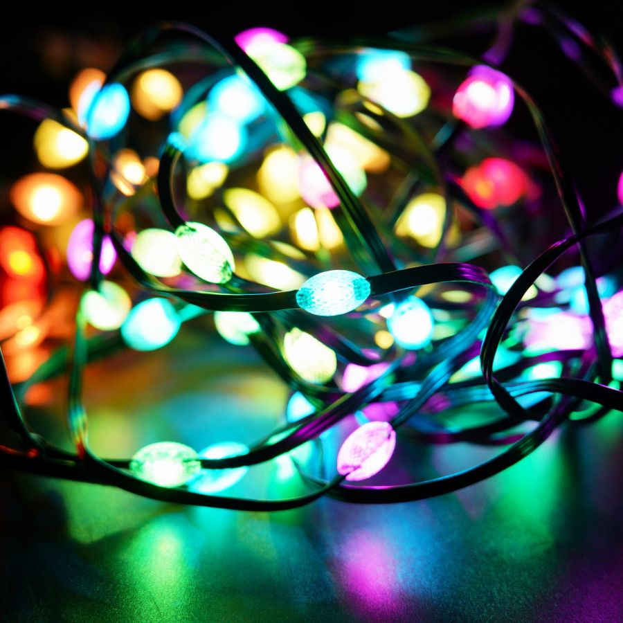 USB LED String Lamp Bluetooth App Control String Lights Outdoor Addressable Fairy Decorative Lights