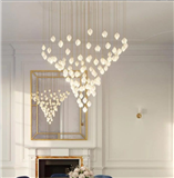Ecojas Customized Luxury Decoration Ceramic Project Large Hotel Lobby Chandelier