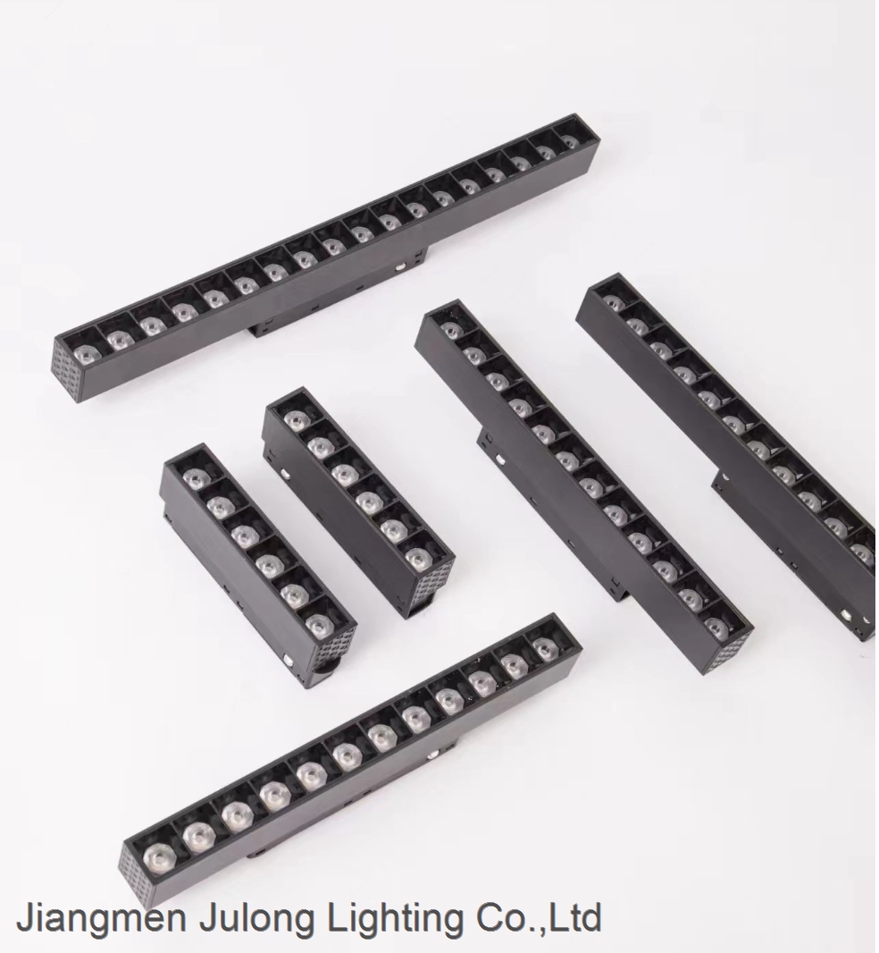 LED Commerical Spot light Track light Fixture black magnetic track light rail systerm