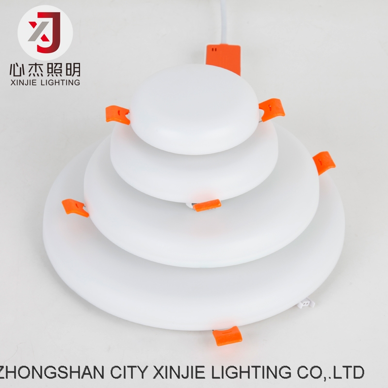 Frameless Recessed Square Round Led Panel Light Manufactures Zhongshan 9w 18w 24w 36w Luminous White