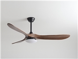 52 inch Modern 3 leaf smart bldc remote control fancy wood ceiling fan with light or without lights