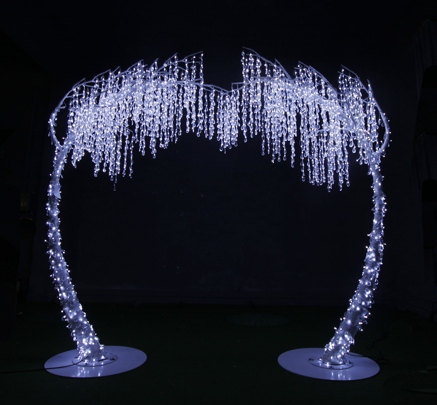 LED arch tree wedding entrance crystal arch outdoor use