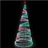 christmas cone tree christmas display festival lights