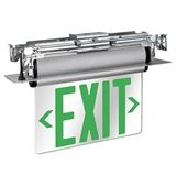 Recessed Edge-Lit LED Exit Sign