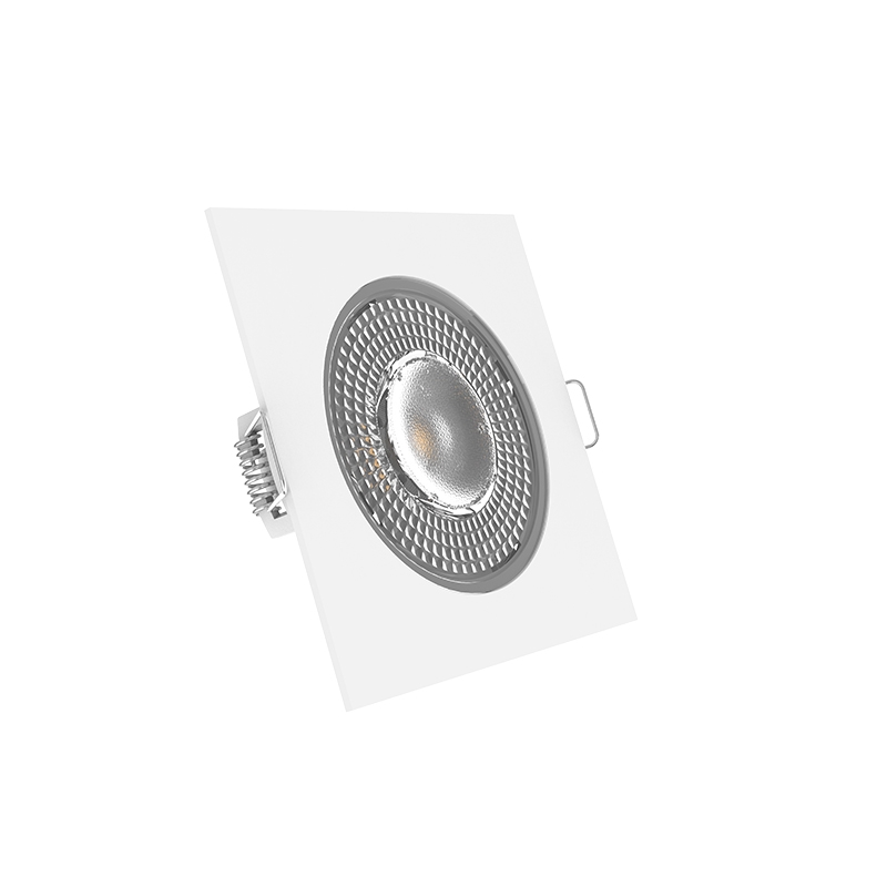 Frameless Downlight 80mm Square Fixed