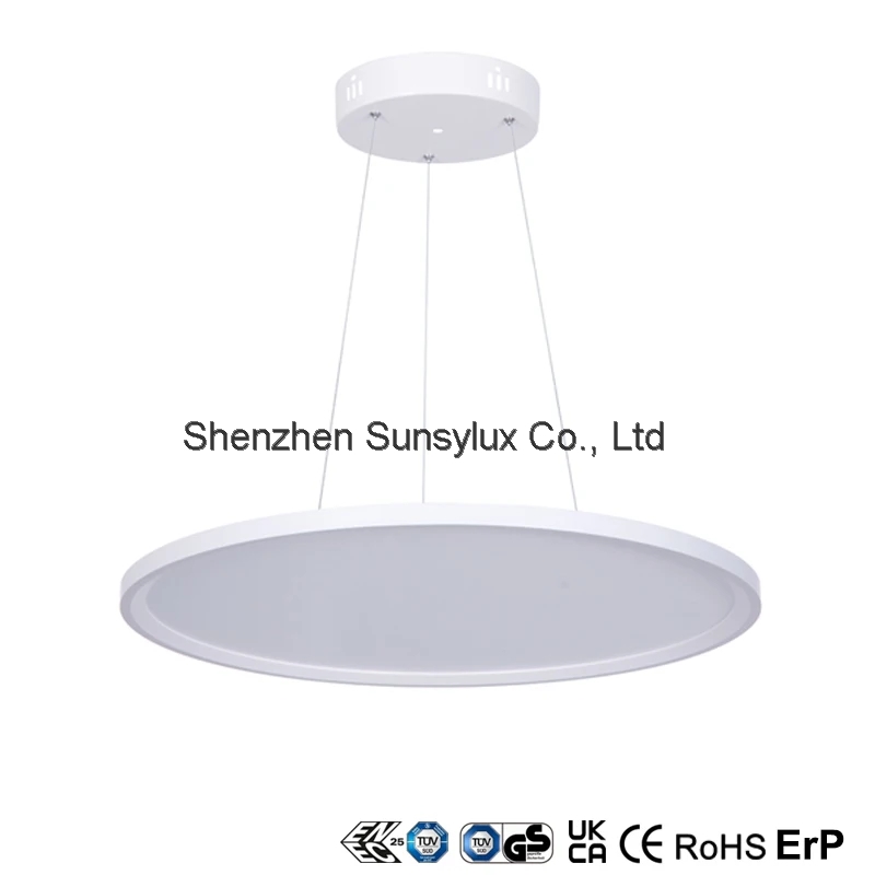Round Square Ceiling 60X60 Skd Frameless Bubble Wallwater Slim Flat Grille Glass panel lights