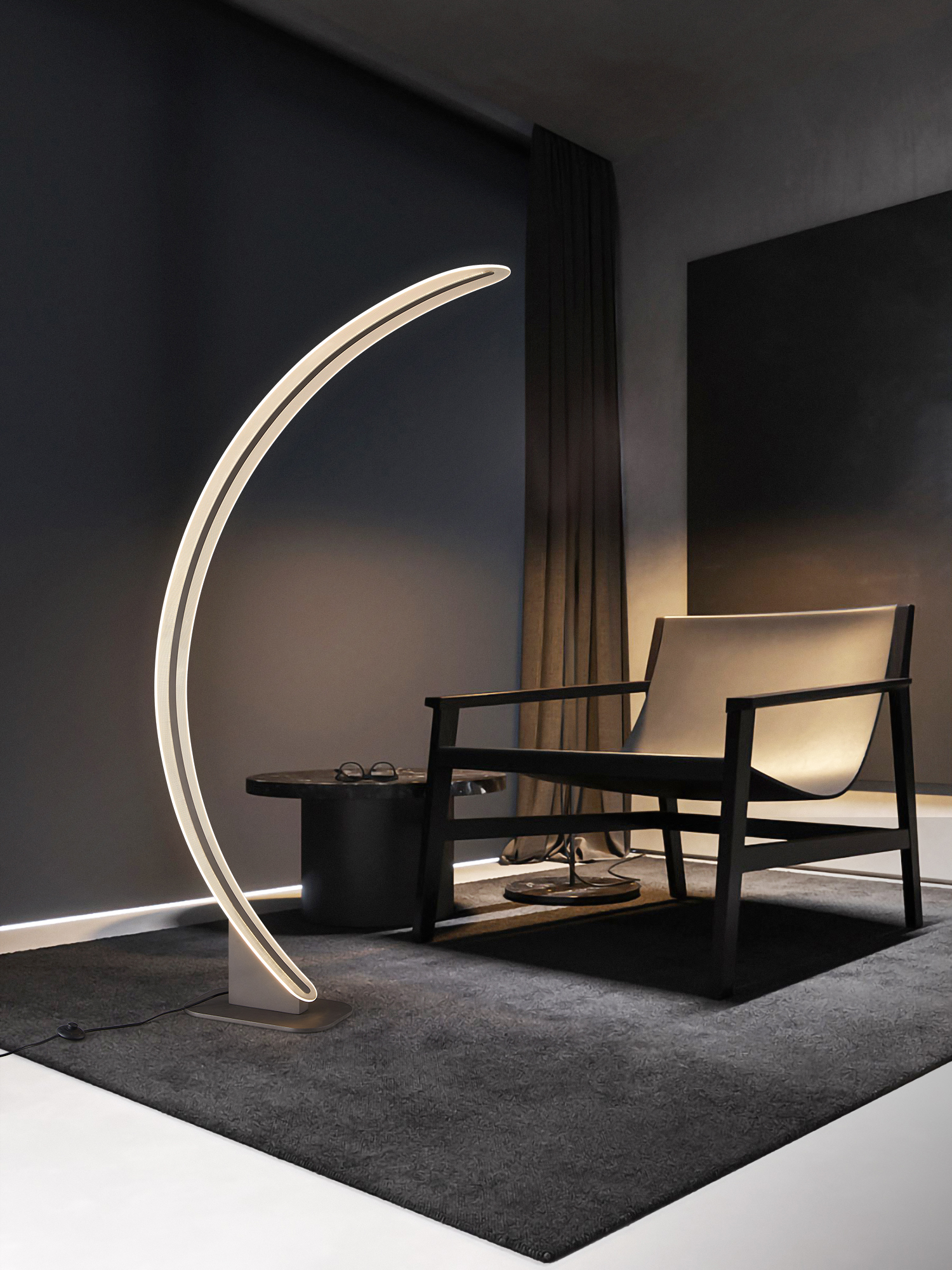 Italian floor lamp modern simple creative led vertical designer style